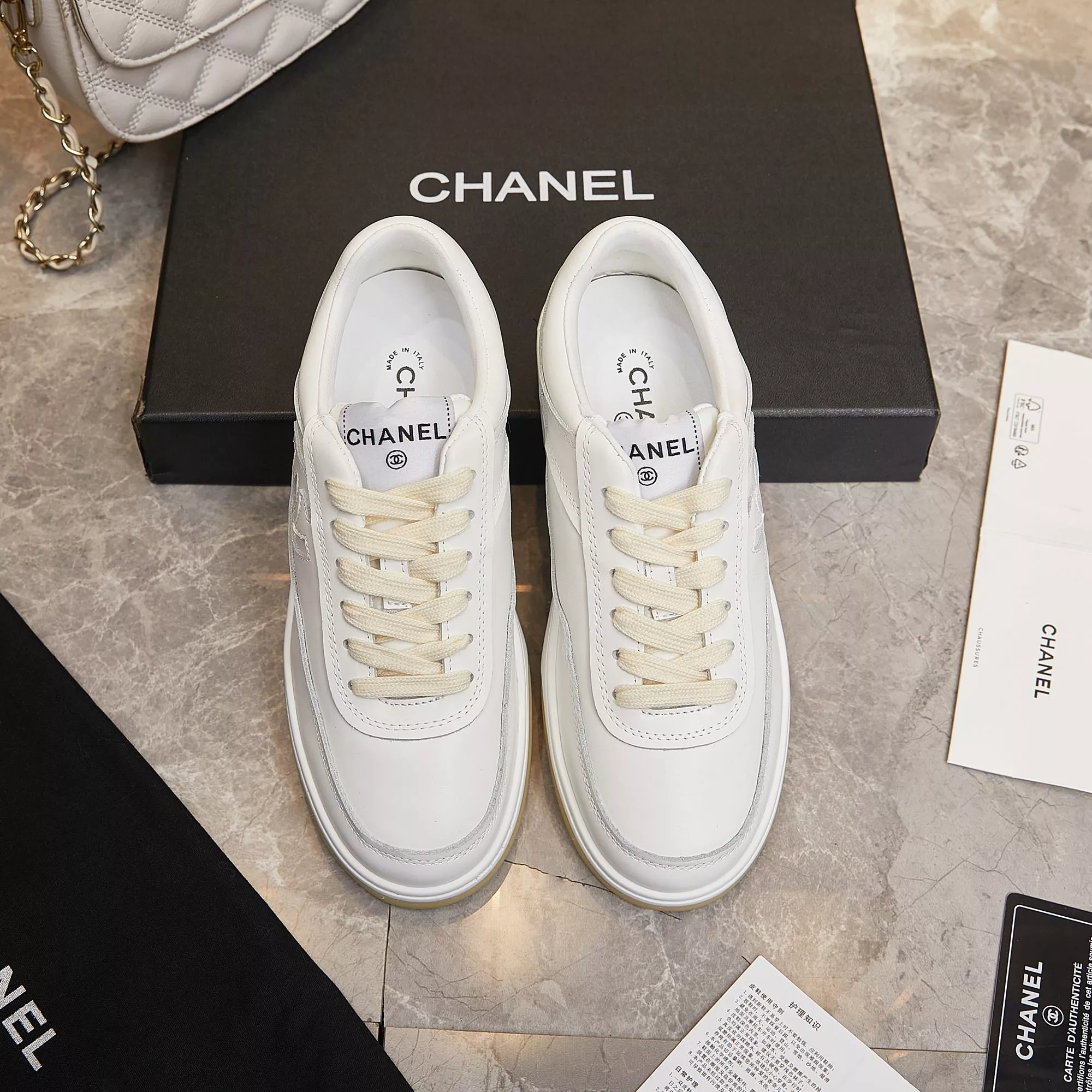 chanel decontractees chaussures pour femme s_12761154